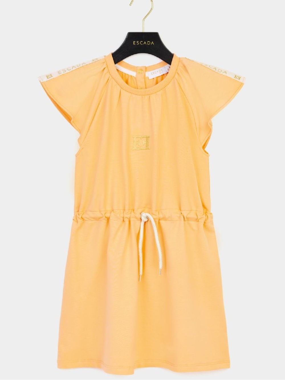 Escada jersey drawstring dress